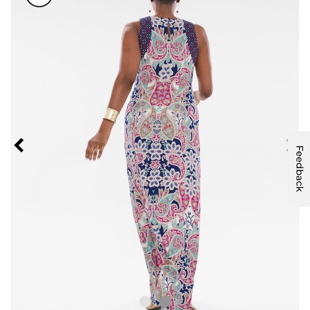 Chico’s Crown Paisley Maxi Dress - Picture 3 of 12